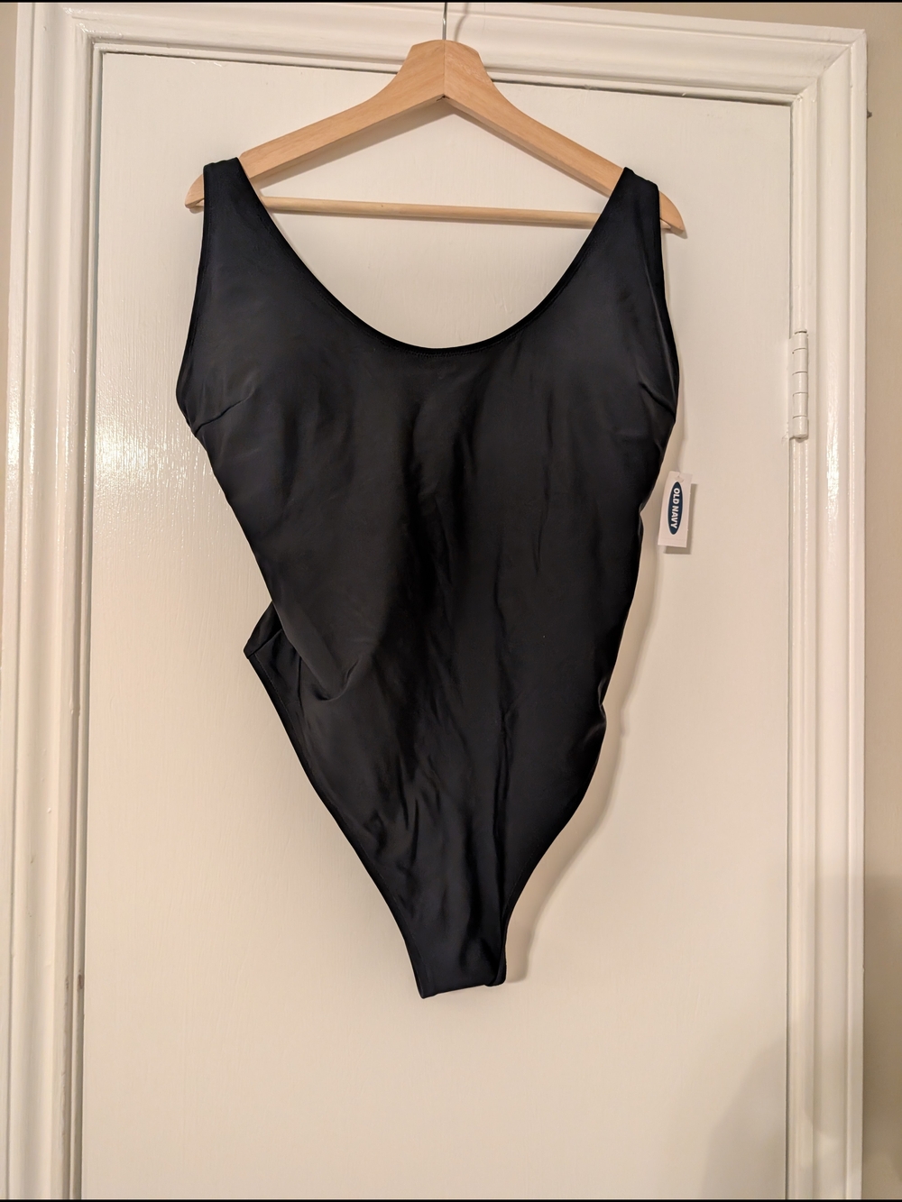 Old Navy Black Scoop-Neck One-Piece Swimsuit